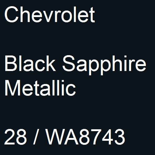 Chevrolet, Black Sapphire Metallic, 28 / WA8743.